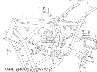 FRAME (MODEL V/W/X/Y) - VZ800 MARAUDER 2000 (Y) USA (E03)