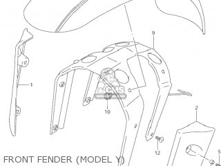 FRONT FENDER (MODEL Y) - VZ800 MARAUDER 2000 (Y) USA (E03)