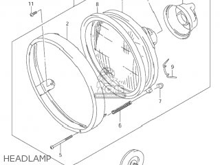 HEADLAMP - VZ800 MARAUDER 2000 (Y) USA (E03)