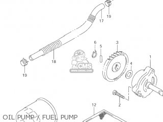 OIL PUMP / FUEL PUMP - VZ800 MARAUDER 2000 (Y) USA (E03)