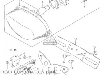 REAR COMBINATION LAMP - VZ800 MARAUDER 2000 (Y) USA (E03)