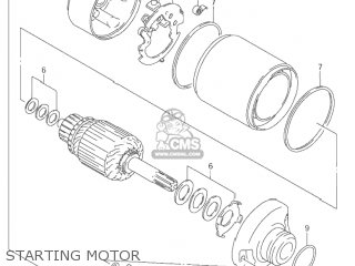 STARTING MOTOR - VZ800 MARAUDER 2000 (Y) USA (E03)