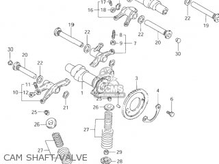 CAM SHAFT/VALVE - VZ800 MARAUDER 2002 (K2) USA (E03)