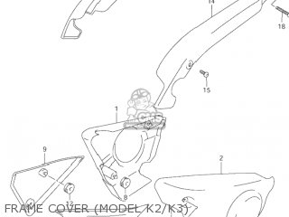 FRAME COVER (MODEL K2/K3) - VZ800 MARAUDER 2002 (K2) USA (E03)