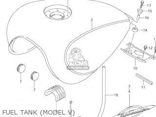 FUEL TANK (MODEL V) - VZ800 MARAUDER 2002 (K2) USA (E03)