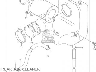 REAR AIR CLEANER - VZ800 MARAUDER 2002 (K2) USA (E03)