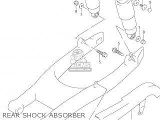 REAR SHOCK ABSORBER - VZ800 MARAUDER 2002 (K2) USA (E03)