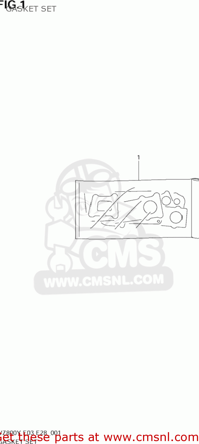 GASKET SET VZ800 MARAUDER 2003 (K3) USA (E03)