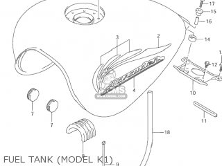 FUEL TANK (MODEL K1) - VZ800 MARAUDER 2003 (K3) USA (E03)