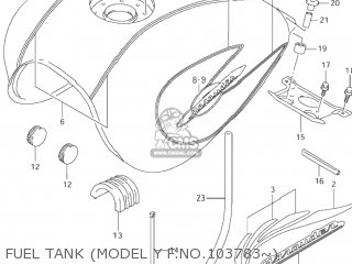 FUEL TANK (MODEL Y F.NO.103783~) - VZ800 MARAUDER 2003 (K3) USA (E03)