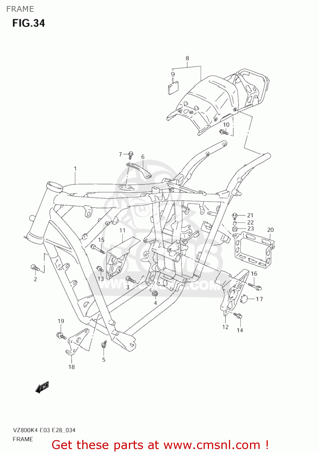FRAME VZ800 MARAUDER 2004 (K4) USA (E03)