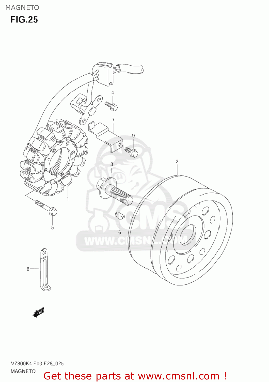 MAGNETO VZ800 MARAUDER 2004 (K4) USA (E03)