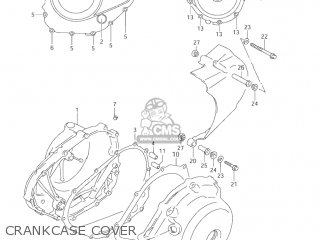 CRANKCASE COVER - VZ800 MARAUDER 2004 (K4) USA (E03)