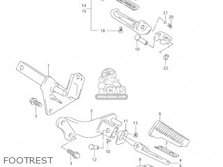 FOOTREST - VZ800 MARAUDER 2004 (K4) USA (E03)