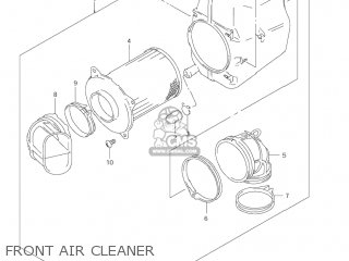 FRONT AIR CLEANER - VZ800 MARAUDER 2004 (K4) USA (E03)