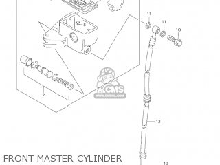 FRONT MASTER CYLINDER - VZ800 MARAUDER 2004 (K4) USA (E03)