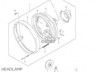 HEADLAMP - VZ800 MARAUDER 2004 (K4) USA (E03)