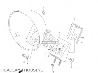 HEADLAMP HOUSING - VZ800 MARAUDER 2004 (K4) USA (E03)