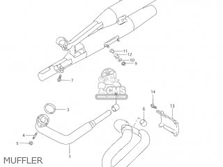 MUFFLER - VZ800 MARAUDER 2004 (K4) USA (E03)