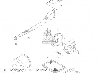 OIL PUMP / FUEL PUMP - VZ800 MARAUDER 2004 (K4) USA (E03)
