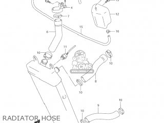 RADIATOR HOSE - VZ800 MARAUDER 2004 (K4) USA (E03)