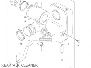 REAR AIR CLEANER - VZ800 MARAUDER 2004 (K4) USA (E03)