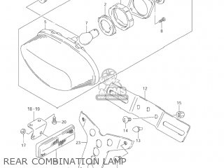 REAR COMBINATION LAMP - VZ800 MARAUDER 2004 (K4) USA (E03)