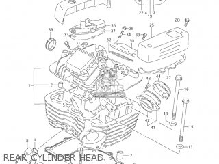 REAR CYLINDER HEAD - VZ800 MARAUDER 2004 (K4) USA (E03)