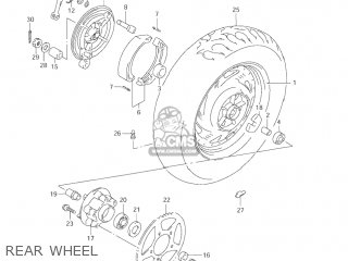 REAR WHEEL - VZ800 MARAUDER 2004 (K4) USA (E03)