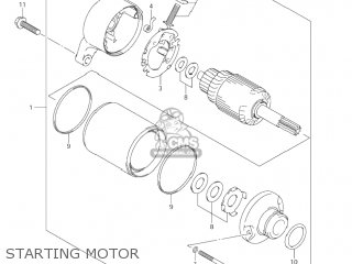 STARTING MOTOR - VZ800 MARAUDER 2004 (K4) USA (E03)