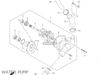 WATER PUMP - VZ800 MARAUDER 2004 (K4) USA (E03)
