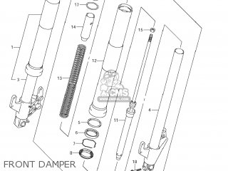 FRONT DAMPER - VZ800Z BOULEVARD M50 2006 (K6) USA CALIFORNIA (E03 E33)