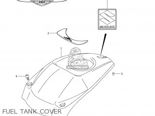 FUEL TANK COVER - VZ800Z BOULEVARD M50 2006 (K6) USA CALIFORNIA (E03 E33)