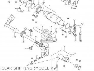 GEAR SHIFTING (MODEL K9) - VZ800Z BOULEVARD M50 2006 (K6) USA CALIFORNIA (E03 E33)