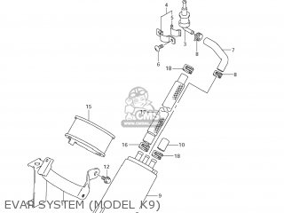 EVAP SYSTEM (MODEL K9) - VZ800Z BOULEVARD M50 2007 (K7) USA CALIFORNIA (E03 E33)