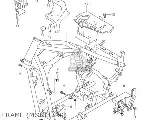 FRAME (MODEL K9) - VZ800Z BOULEVARD M50 2007 (K7) USA CALIFORNIA (E03 E33)