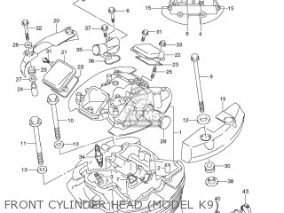 FRONT CYLINDER HEAD (MODEL K9) - VZ800Z BOULEVARD M50 2007 (K7) USA CALIFORNIA (E03 E33)