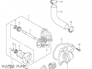 WATER PUMP - VZ800Z BOULEVARD M50 2007 (K7) USA CALIFORNIA (E03 E33)