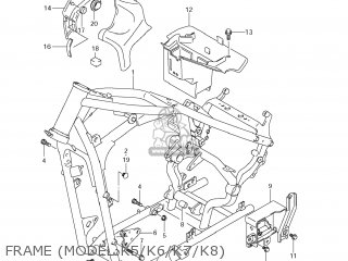 FRAME (MODEL K5/K6/K7/K8) - VZ800Z BOULEVARD M50 2008 (K8) USA CALIFORNIA (E03 E33)