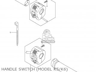 HANDLE SWITCH (MODEL K5/K6) - VZ800Z BOULEVARD M50 2008 (K8) USA CALIFORNIA (E03 E33)
