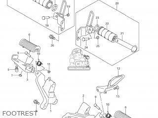 FOOTREST - VZ800Z BOULEVARD M50 2009 (K9) USA CALIFORNIA (E03 E33)