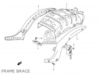 FRAME BRACE - VZ800Z BOULEVARD M50 2009 (K9) USA CALIFORNIA (E03 E33)