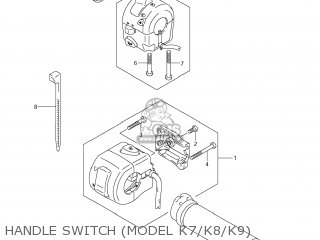 HANDLE SWITCH (MODEL K7/K8/K9) - VZ800Z BOULEVARD M50 2009 (K9) USA CALIFORNIA (E03 E33)