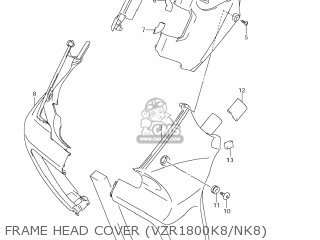 FRAME HEAD COVER (VZR1800K8/NK8) - VZR1800 BOULEVARD M109R 2007 (K7) CALIFORNIA (E33)