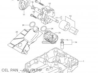 OIL PAN - OIL PUMP - VZR1800 BOULEVARD M109R 2007 (K7) CALIFORNIA (E33)