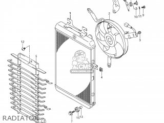 RADIATOR - VZR1800 BOULEVARD M109R 2007 (K7) CALIFORNIA (E33)