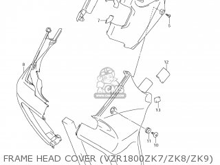 FRAME HEAD COVER (VZR1800ZK7/ZK8/ZK9) - VZR1800 BOULEVARD M109R 2008 (K8) CALIFORNIA (E33)