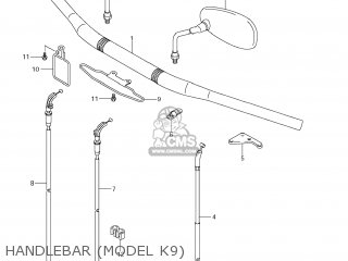 HANDLEBAR (MODEL K9) - VZR1800 BOULEVARD M109R 2008 (K8) CALIFORNIA (E33)