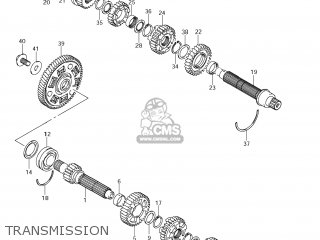 TRANSMISSION - VZR1800 BOULEVARD M109R 2008 (K8) CALIFORNIA (E33)