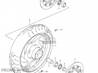 FRONT WHEEL - VZR1800 BOULEVARD M109R 2009 (K9) CALIFORNIA (E33)